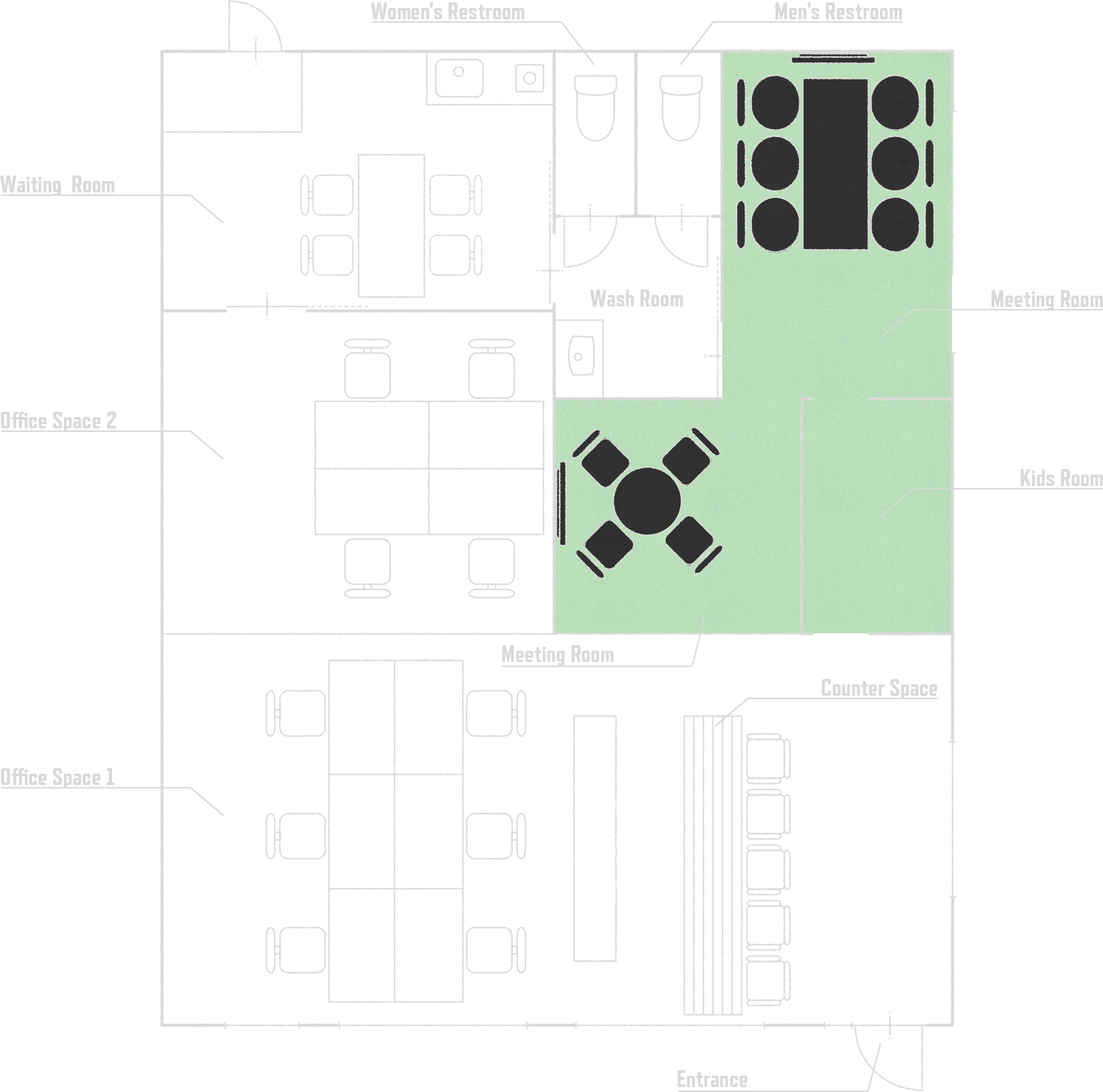 クラウドハウス袖ケ浦駅前店 フロアマップ