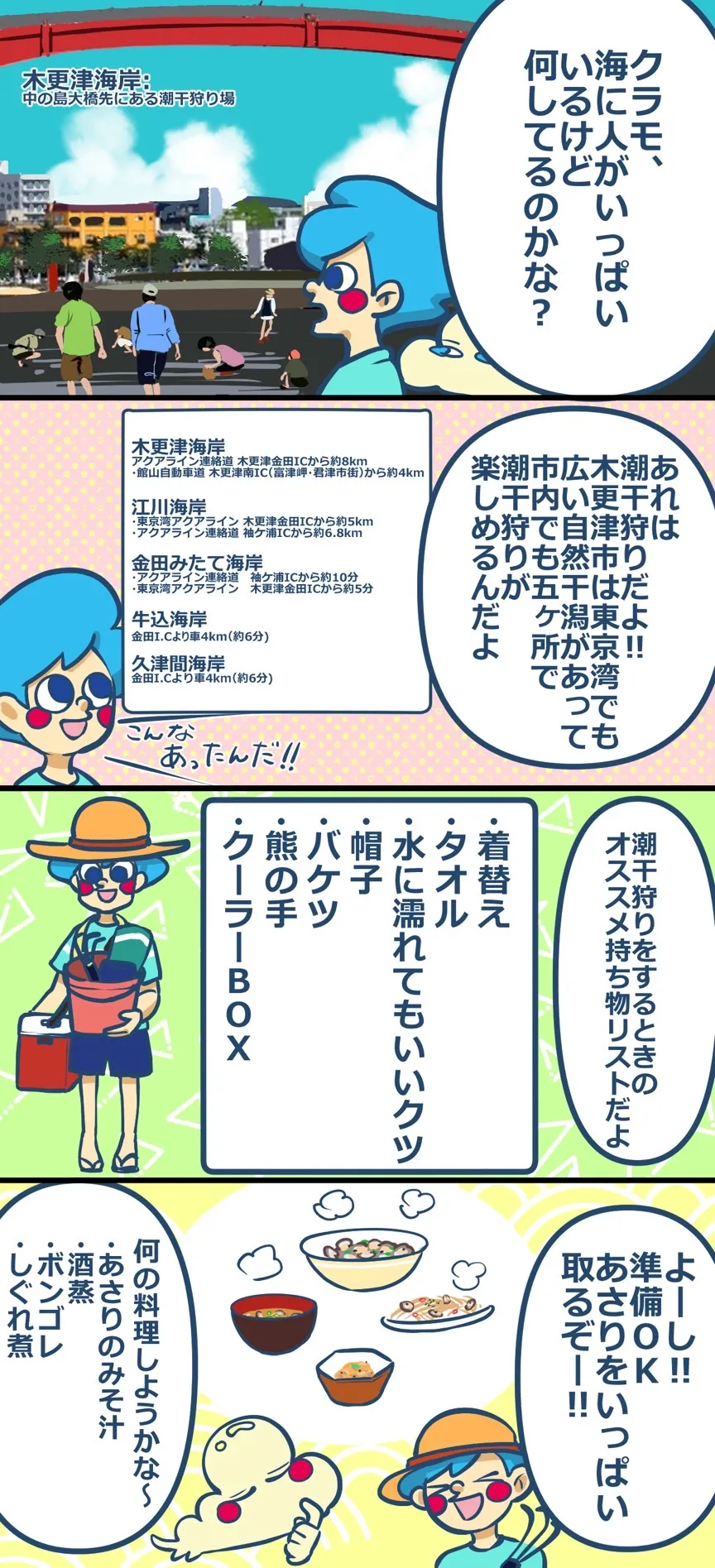 第6話「潮干狩り」木更津のこと